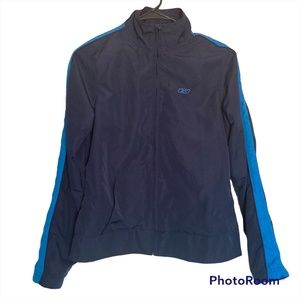 Reebok Women windbreaker lightweight navy blue jacket, size M